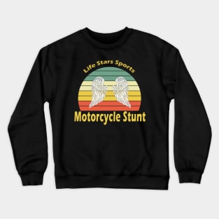 Motorcycle Stunt Crewneck Sweatshirt